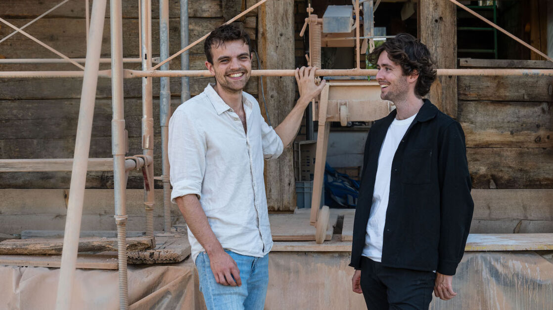 Ronan Crippa und Timothy Allen auf ihrer aktuellen Baustelle in Grabs. Wilde Karte 07 Finalist Allencrippa