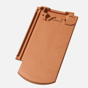 Vauban Tuile plate à emboîtement 22 coupe ronde, rouge naturel Vauban Tuile plate à emboîtement 22 coupe ronde