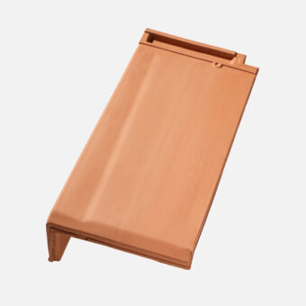 Plano Ortgangziegel 65-89 links, naturrot Plano Ortgangziegel 65-89 links