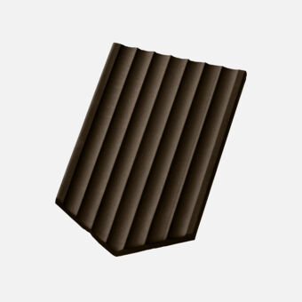 Casta Gewellt spitz Firstanschlussziegel, braun Casta Gewellt spitz Firstanschlussziegel