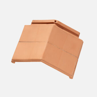 Winkel Firstziegel 42 120 Grad halber Ziegel naturrot