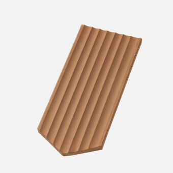 Casta Biberschwanzziegel 17/38 Gewellt, spitz, hellbraun Casta Biberschwanzziegel 17/38 Gewellt, spitz