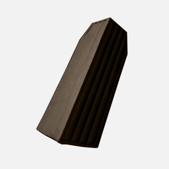 Casta Gewellt spitz Ortgangziegel links/rechts, braun Casta Gewellt spitz Ortgangziegel links/rechts