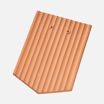 Casta gewellt 1 1/2 Ziegel, spitz, naturrot Casta gewellt 1 1/2 Ziegel, spitz, naturrot