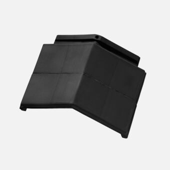 Winkel Firstziegel 42 120 Grad halber Ziegel nero