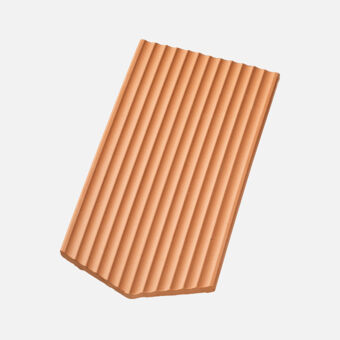 Casta 17/38 Gewellt Kehlziegel 1 1/2 spitz naturrot Casta 17/38 Gewellt Kehlziegel 1 1/2 spitz naturrot