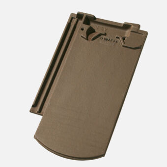 Vauban Tuile plate à emboîtement 22 coupe ronde, brun Vauban Tuile plate à emboîtement 22 coupe ronde