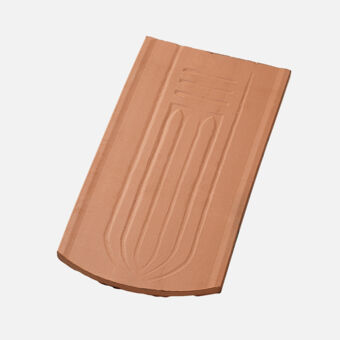 Casta 17/38 Handstrich Kehlziegel 1 1/2 rund naturrot Casta 17/38 Handstrich Kehlziegel 1 1/2 rund naturrot