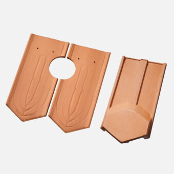 Casta Handstrich spitz L&uuml;fterziegelset naturrot