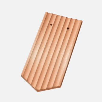 Casta Biberschwanzziegel 17/38 Gewellt, spitz, rot-gelb Casta Biberschwanzziegel 17/38 Gewellt, spitz