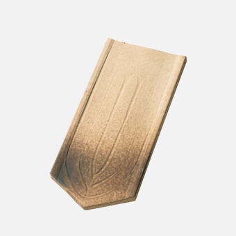 Casta Biberschwanzziegel 17/38, Handstrich, spitz, gelb-alt Casta Biberschwanzziegel 17/38, Handstrich, spitz