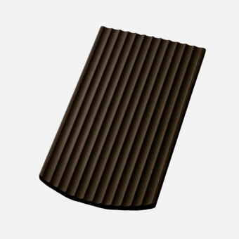 Casta Gewellt rund Kehlziegel 1 1/2