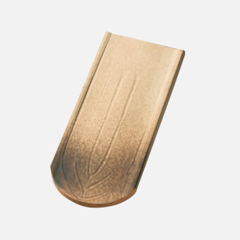 Dachziegel Casta Handstrich Flächenziegel rund gelb-alt