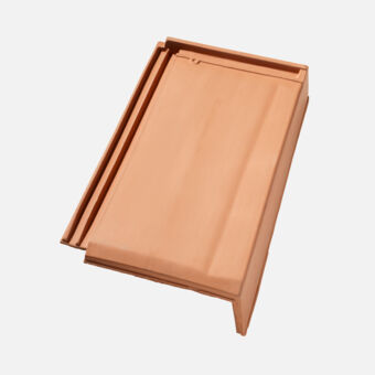 Plano Ortgangziegel 65-89 rechts, naturrot Plano Ortgangziegel 65-89 rechts