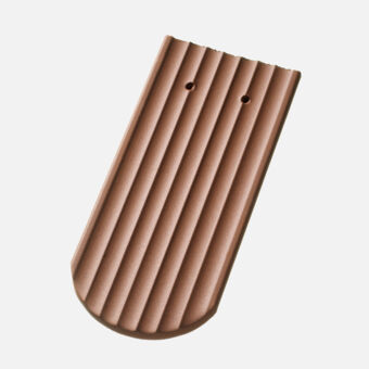 Casta Biberschwanzziegel 17/38 Gewellt, rund, hellbraun Casta Biberschwanzziegel 17/38 Gewellt, rund