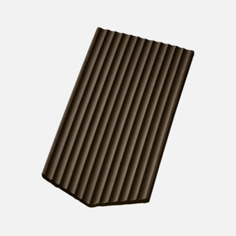 Casta Gewellt spitz Kehlziegel 1 1/2, braun Casta Gewellt spitz Kehlziegel 1 1/2