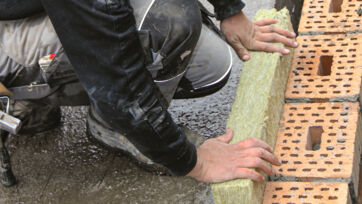 1. Konventionell nach dem Betonieren Vormauerung aufmauern Deckenstirne weich ausdämmen Verarbeitungsbeispiele Wand Decke