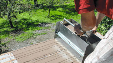 6. Tirer la luge régulièrement et appliquer le mortier Verarbeitungsbeispiele Wand