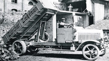 Geschichte Zürcher Ziegeleien Lastwagen um 1920 Geschichte Zürcher Ziegeleien Lastwagen um 1920