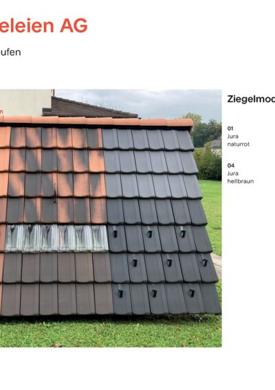 Expos tuiles Zürcher Ziegeleien AG à Laufen