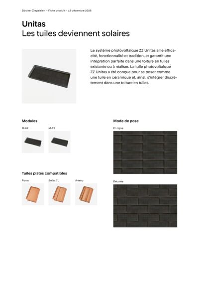 Fiche produit Unitas