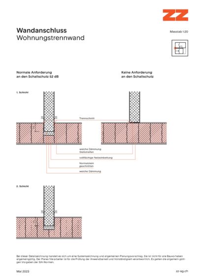 64 Wandanschluss Porotherm - CAD Zeichnung
