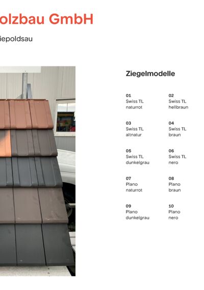 Expos tuiles Hp. Weder Holzbau GmbH à Diepoldsau