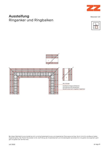 79 Aussteifung Porotherm - CAD Zeichnung