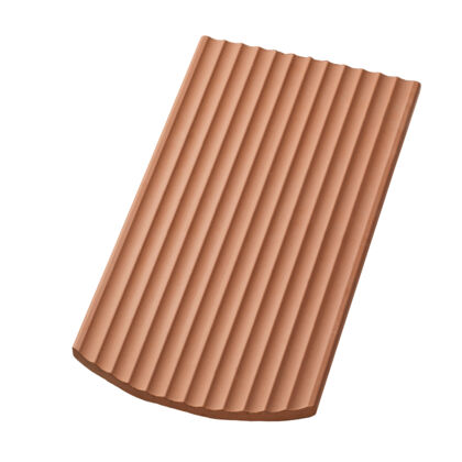 Casta 17/38 Gewellt Kehlziegel 1 1/2 rund naturrot Casta 17/38 Gewellt Kehlziegel 1 1/2 rund naturrot