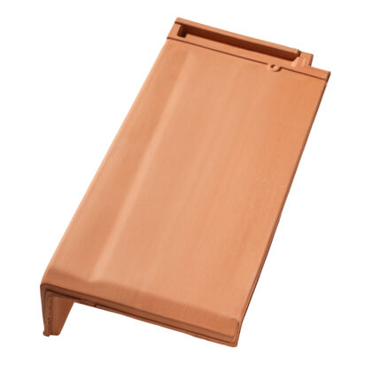 Plano Ortgangziegel links naturrot Plano Ortgangziegel links naturrot