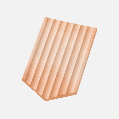 Casta Gewellt spitz Firstanschlussziegel rot-gelb Casta Gewellt spitz Firstanschlussziegel rot-gelb