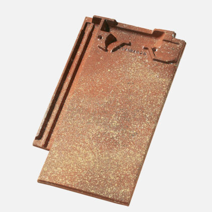 Vauban Tuile plate à emboîtement 22 coupe droite, grésé bourgogne Vauban Tuile plate à emboîtement 22 coupe droite