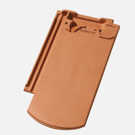 Vauban Tuile plate à emboîtement 22 coupe ronde, rouge naturel Vauban Tuile plate à emboîtement 22 coupe ronde