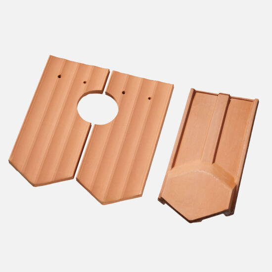 Casta Berner spitz L&uuml;fterziegelset naturrot