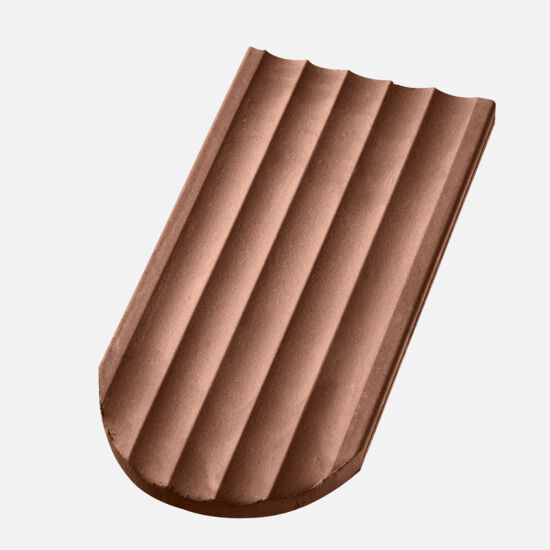 Casta Gewellt rund Turmziegel, hellbraun Casta Gewellt rund Turmziegel