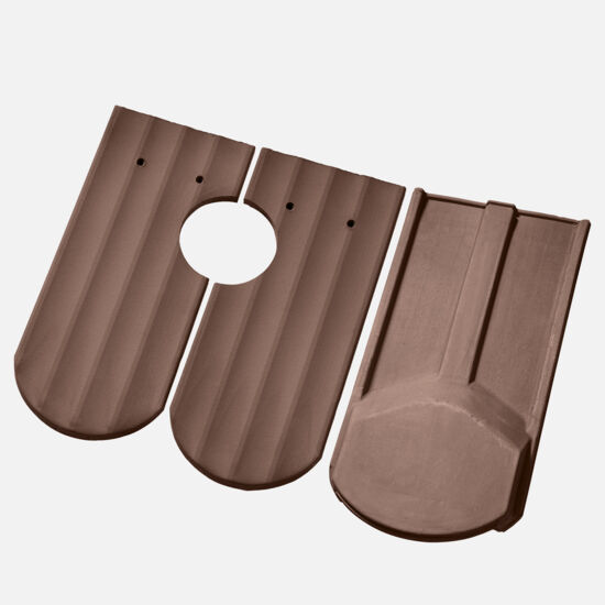 Casta  Berner rund L&uuml;fterziegelset umbra