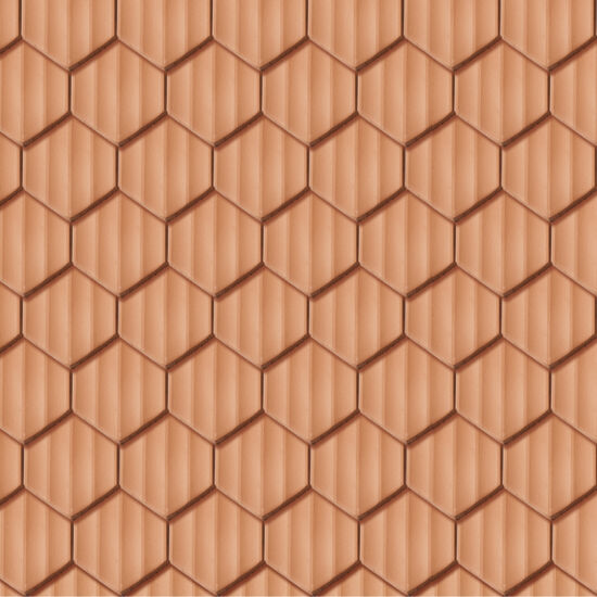 Texture Casta Bernoise, pose double recouvrement pointe, rouge naturel Texture Casta Bernoise, pose double recouvrement pointe, rouge naturel