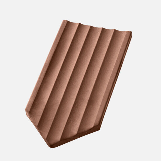 Casta Gewellt spitz Turmziegel, hellbraun Casta Gewellt spitz Turmziegel