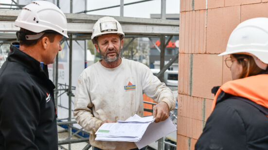 Instruktion Baustelle Stockfoto Instruktion Baustelle Stockfoto