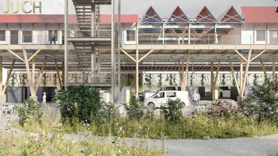 Wettbewerbsbeitrag Recyclingzentrum Juch-Areal, 2023 Wilde Karte 07 Finalist Architekturgenossenschaft C/O
