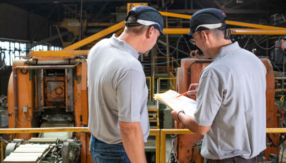 Mitarbeiter in der Produktion Laufen Mitarbeiter in der Produktion Laufen