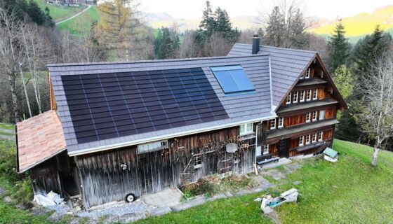 Referenzobjekt Photovoltaik, Einfamilienhaus Hemberg