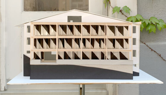Hochwertige Materialien und handwerkliche Details veredeln die einfachen Häuser. Wilde Karte 07 Finalist Nopai
