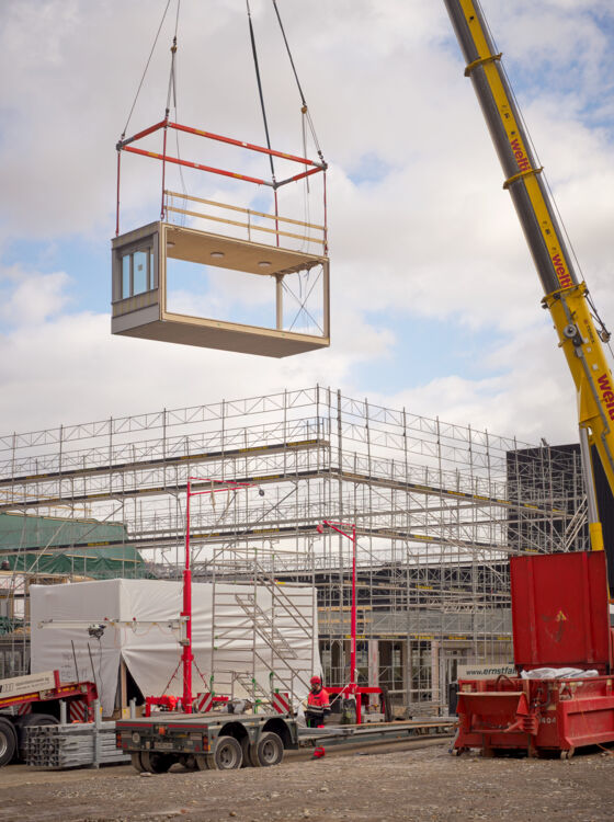 Écoles provisoires avec salle de sport, Zurich Écoles provisoires avec salle de sport, Zurich